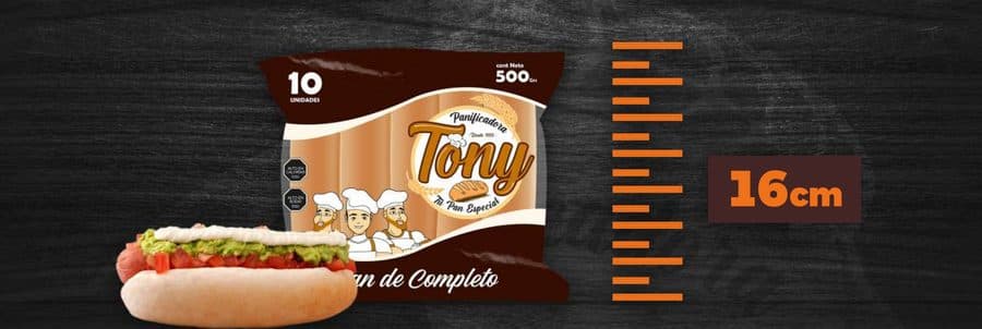 Pan de Completo Tradicional 500g (10 un)